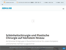 Tablet Screenshot of medical-one.de